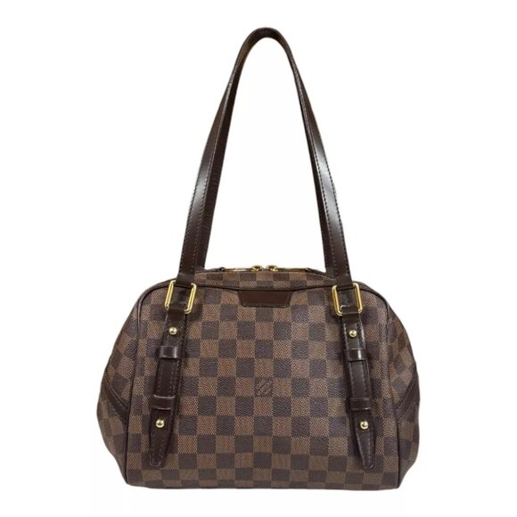 LOUIS VUITTON Shoulder Bag N41157 Damier canvas Damier Rivington PM used - Picture 1 of 12